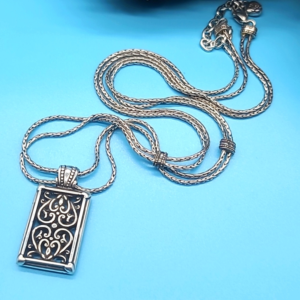 Brighton Berkeley Double Chain Openwork Scrolled … - image 1